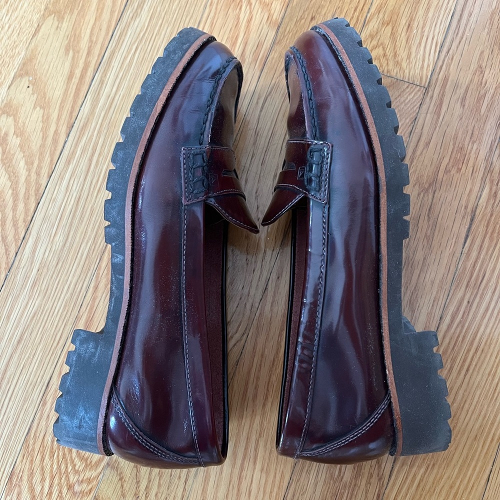 Chunky lug sole loafer
